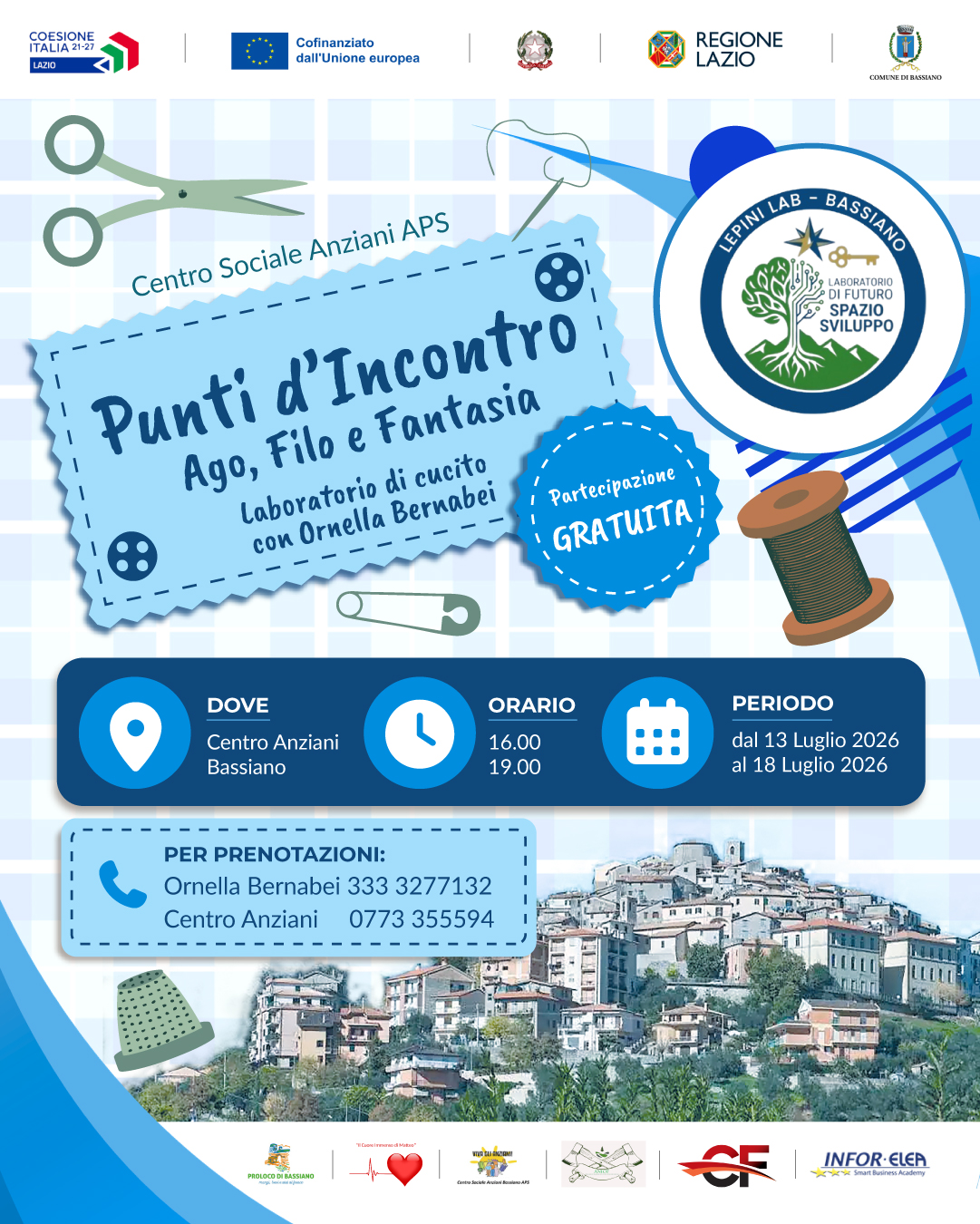 Visit Bassiano, Laboratorio Cucito