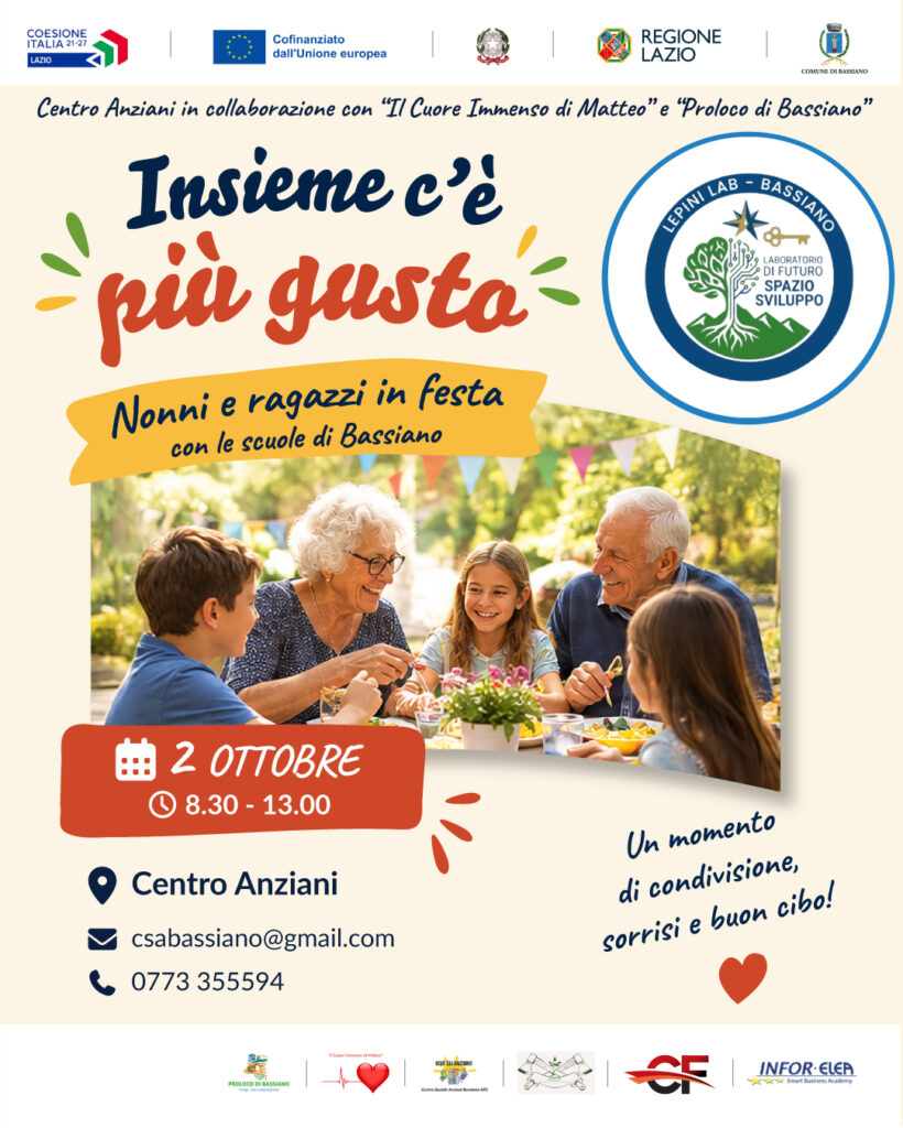 visit bassiano, nonni in festa